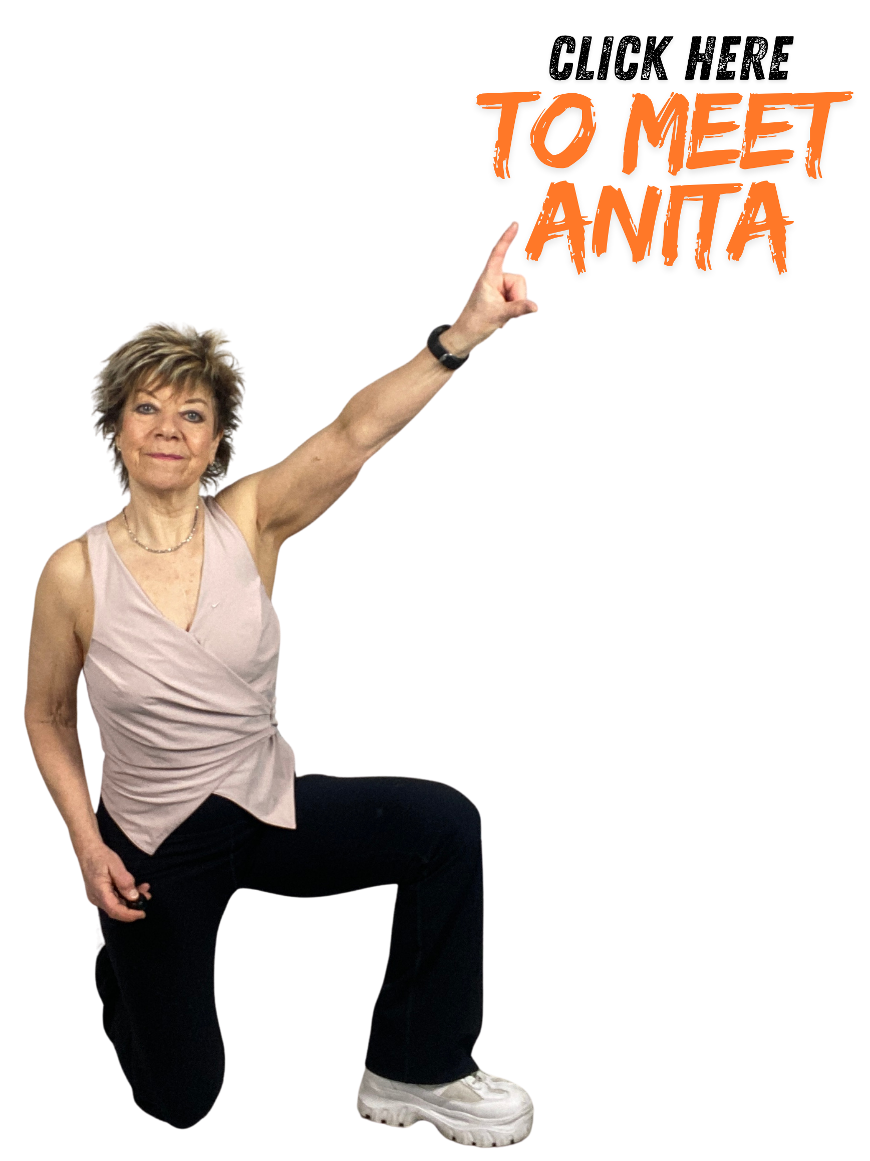 Anita pink pointy no BG